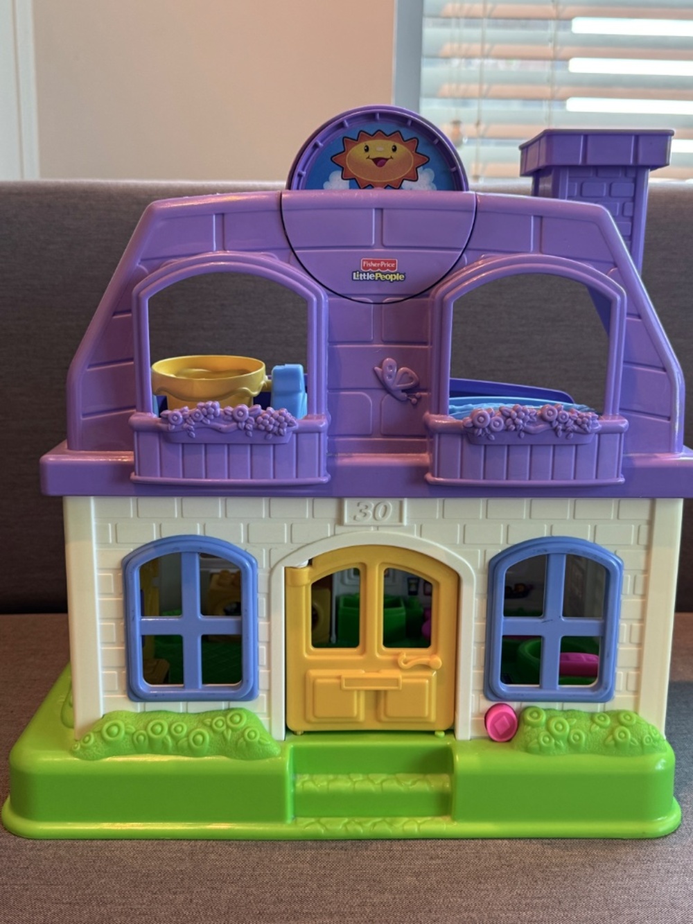 Fisher Price Little People Happy Sounds Home Dollhouse Tested Working 2005